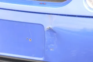 VW Lupo Stoßstange vorne Frontstoßstange Stoßfänger blau LW5Z jazzblue - Bild 5