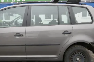 VW Touran 1T Tür hinten links grau LD7S mit Scheibe - OHNE Anbauteile - Bild 1