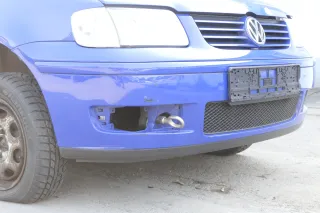 VW Polo 6N2 Stoßstange vorne Frontstoßstange Stoßfänger blau LA5C surfblue+Grill - Bild 3