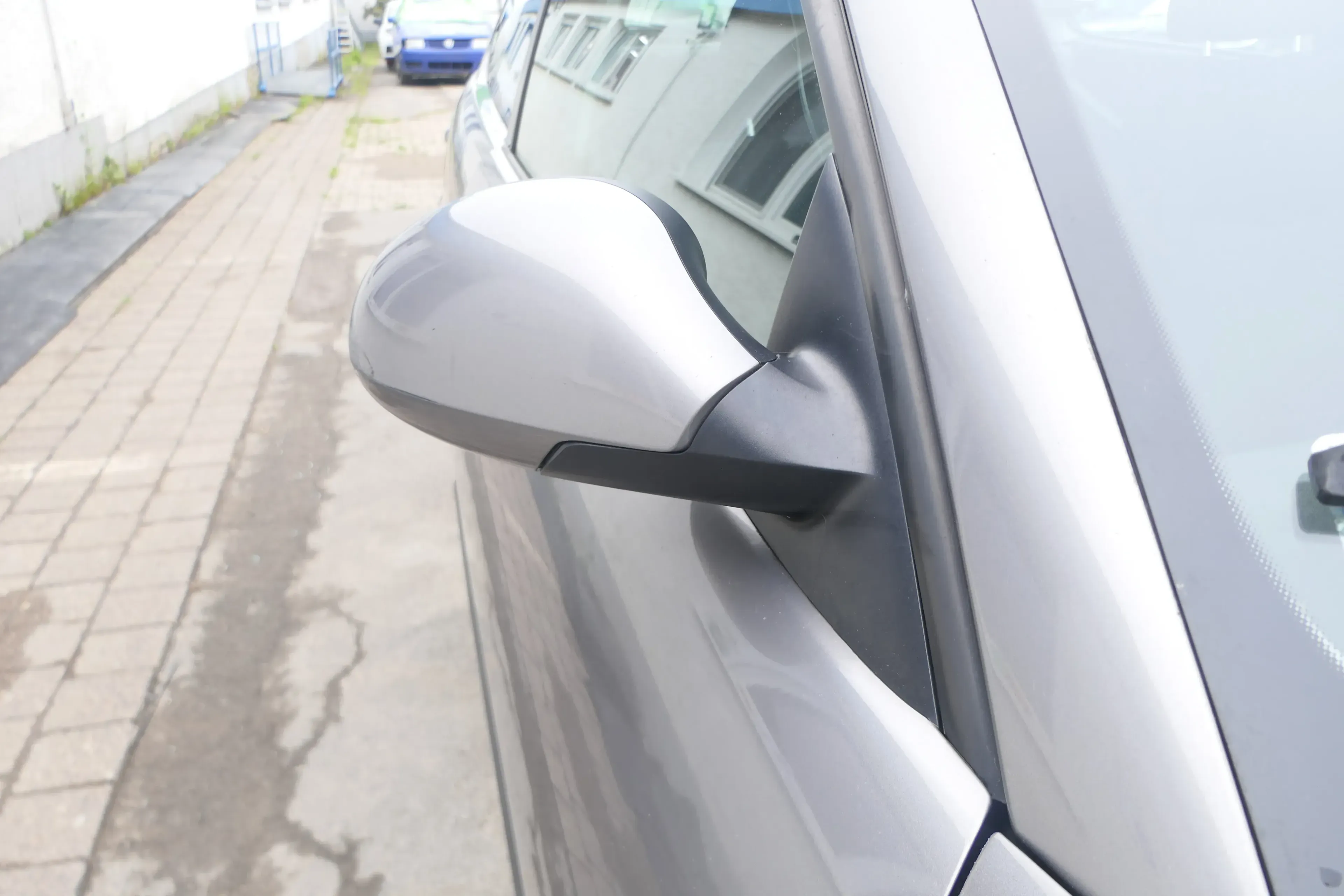 Seat Ibiza 6L elektrischer beheizter Spiegel Außenspiegel rechts grau LS7U - Bild 1