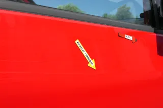 VW Lupo Seat Arosa Tür vorne rechts Beifahrertür rot LP3G (mechanischerFenst - Bild 4