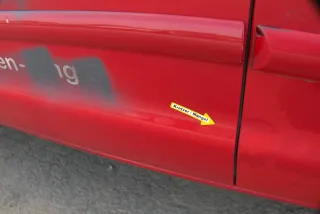 Sharan 7M Alhambra Tür links vorne Fahrertür rot bis Bj1999 ohne Anbaute - Bild 6
