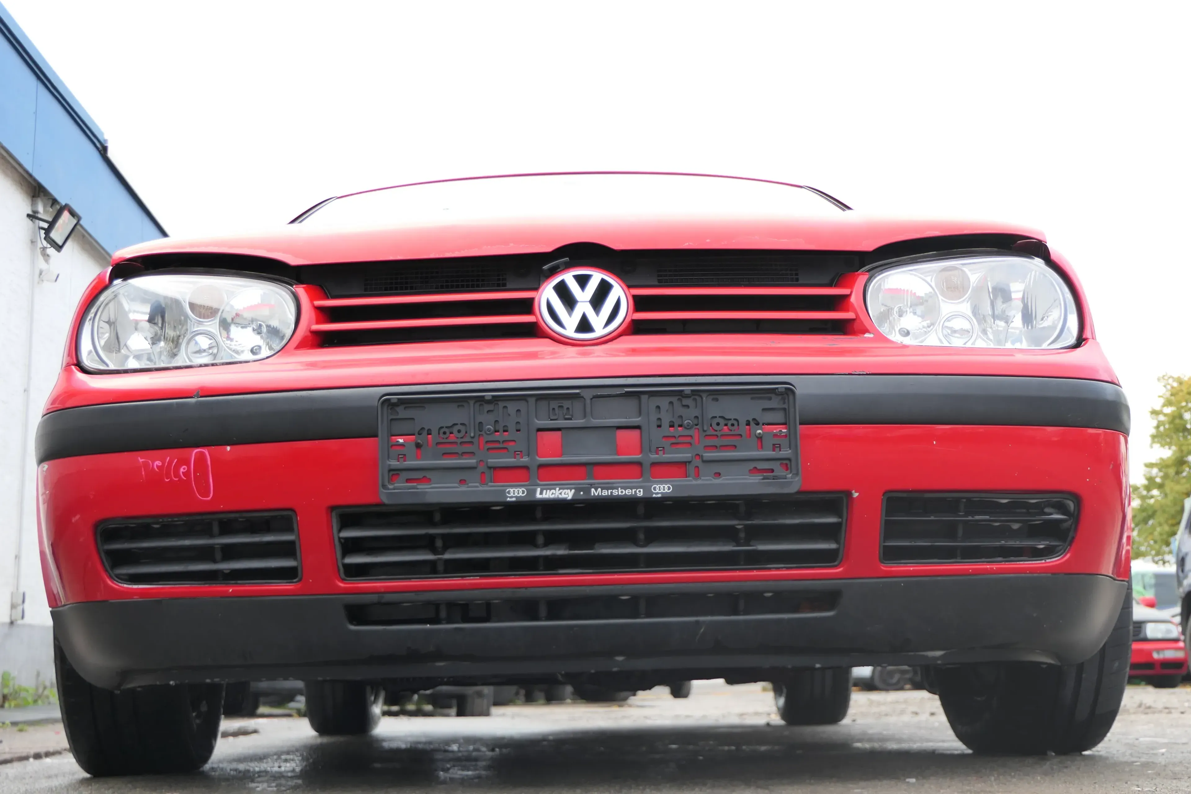 VW Golf 4 1J Stoßstange vorne Stoßfänger vorn rot LP3G - Bild 1