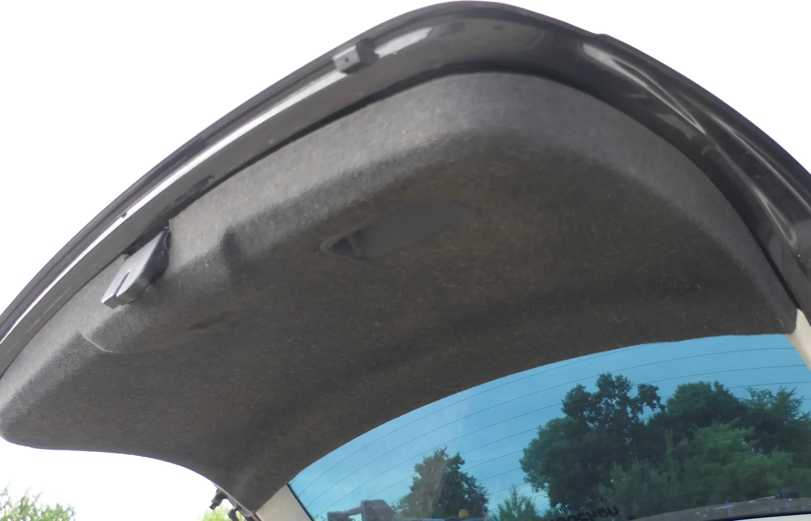 Seat Altea 5P Heckklappenverkleidung Verkleidung Heckklappe schwarz karbon - Bild 1