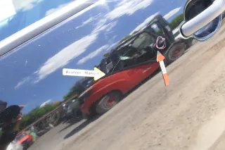 VW Fox 5Z Tür vorne links Fahrertür schwarz L041 - Bild 6