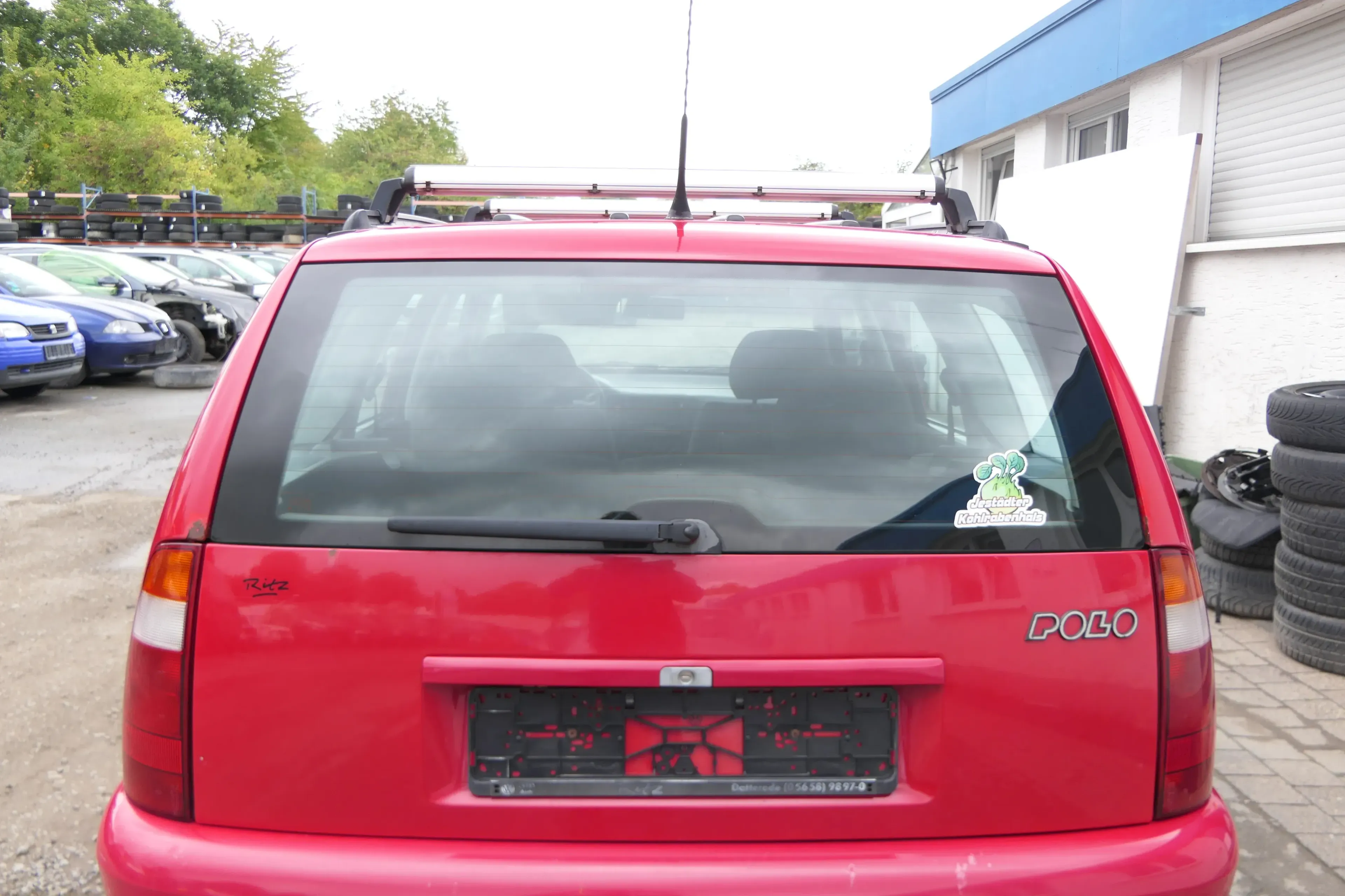VW Polo Kombi Variant 6KV Heckklappe Klappe hinten Kofferraumklappe rot LY3D - Bild 1