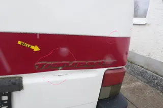 VW T4 Transporter Heckklappe Klappe hinten Kofferraumklappe weiß R902 Kasten - Bild 4