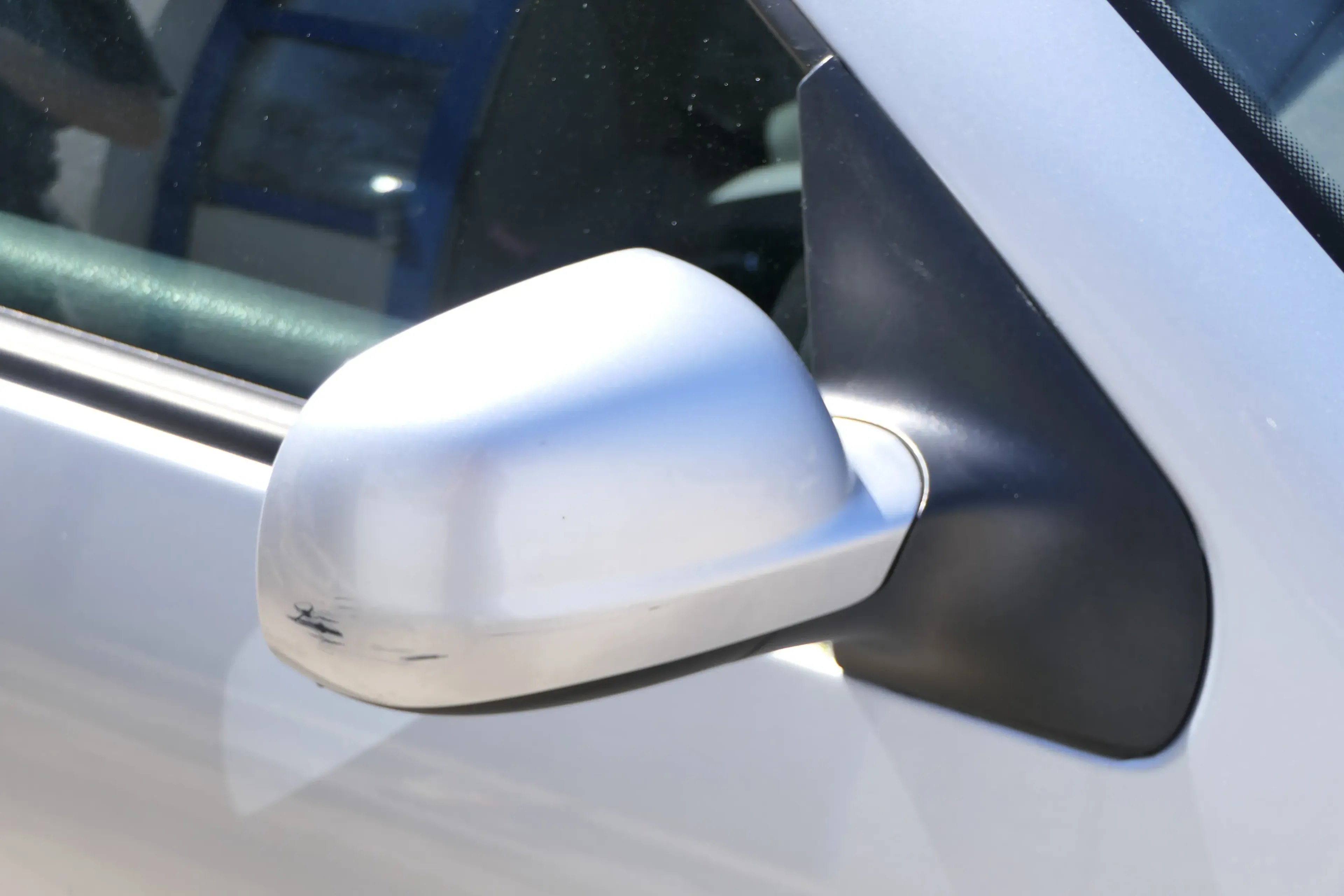 Golf 4 Bora elektrischer Spiegel vorne rechts Außenspiegel grau silber LA7W Glas - Bild 1