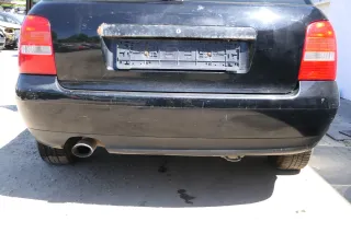 Audi A4 B5 Limousine Limo Stoßstange hinten Heckstoßstange schwarz LY9B Facelift - Bild 1