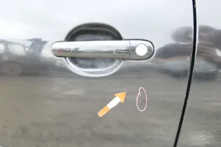 VW Polo 9N 9N3 Tür vorne links Fahrertür 2/3-Türer schwarz LC9Z -ohne Anbauteile - Bild 2