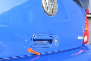 VW Lupo 6X Heckklappe Klappe Kofferraumklappe Scheibe blau LW5Z ohneAnbautei - Bild 8