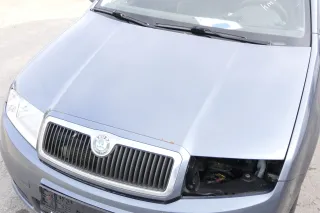 Skoda Fabia 6Y Motorhaube Klappe vorne grau LF7V mit Grill vorn - Bild 6