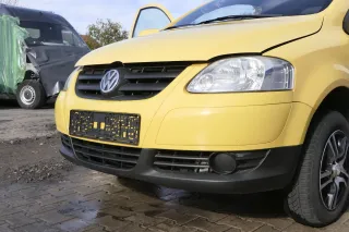 VW Fox 5Z Stoßstange vorne Stoßfänger gelb LY1C mit Grill - Bild 3