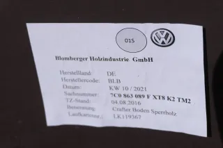 VW Crafter MAN TGE Teppich Innenraumteppich Innen Bodenbelag hinten Fußboden - Bild 6