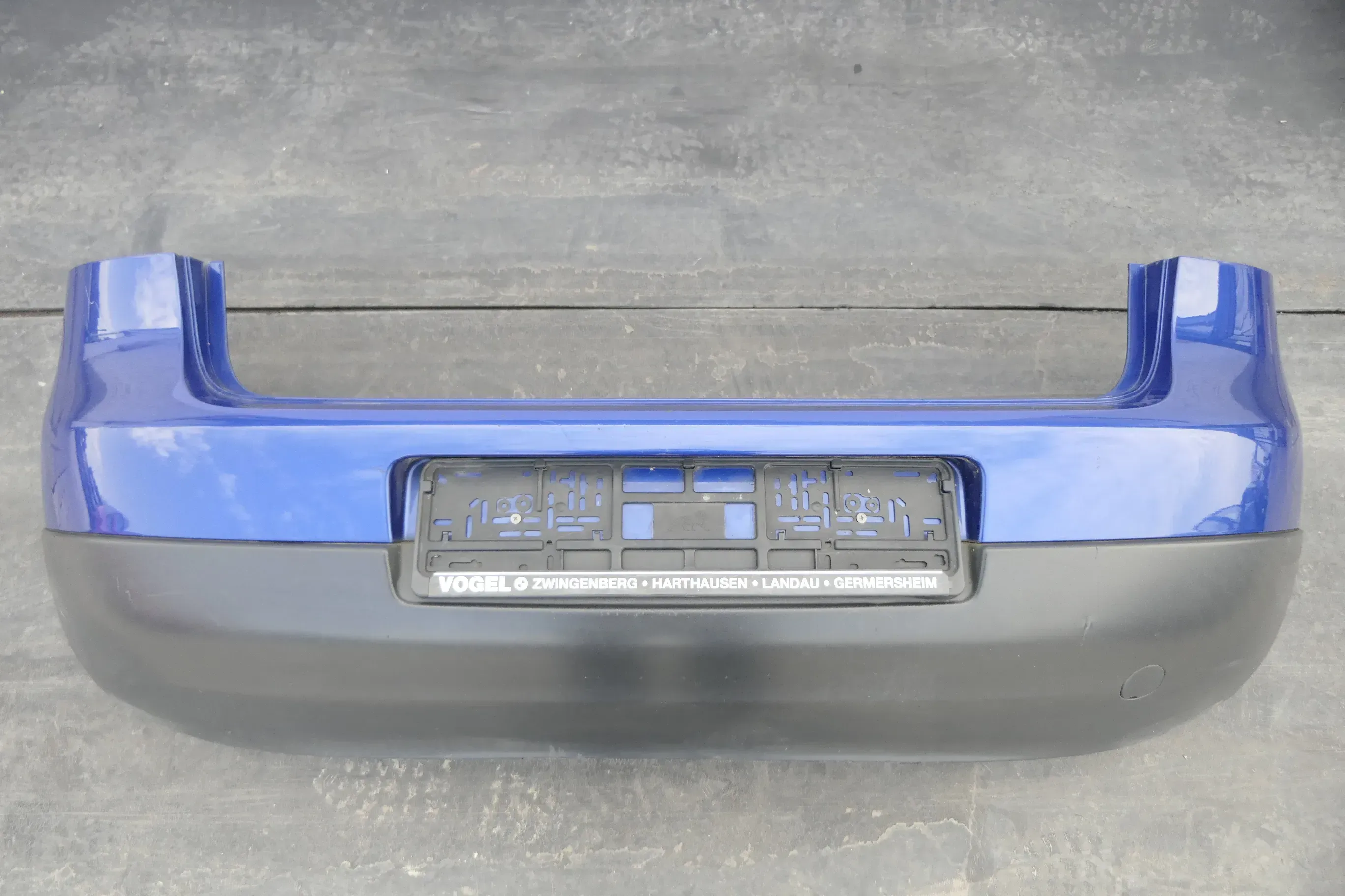 VW Golf 5 1K Limousine Stoßstange hinten Heckstoßstange blau LC5J - Bild 1