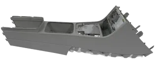 VW Passat 3C B6 Mitteltunnel Aschenbecher Verkleidung Abdeckung grau classicgrey - Bild 1