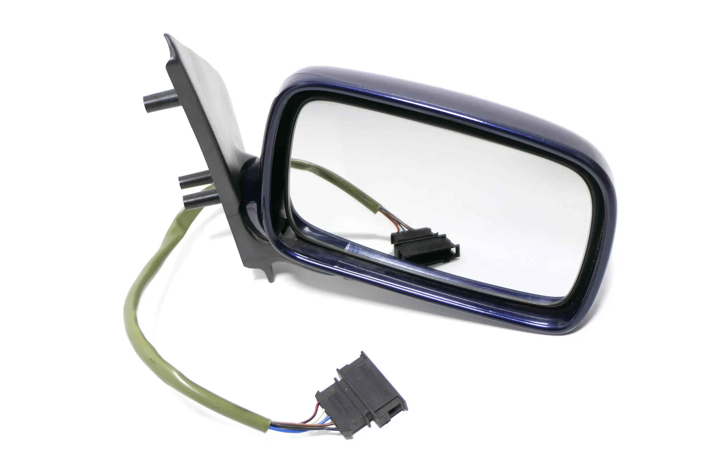 VW Polo 6N elektrischer elektrisch Spiegel Außenspiegel rechts blau LB5N +Glas d - Bild 1