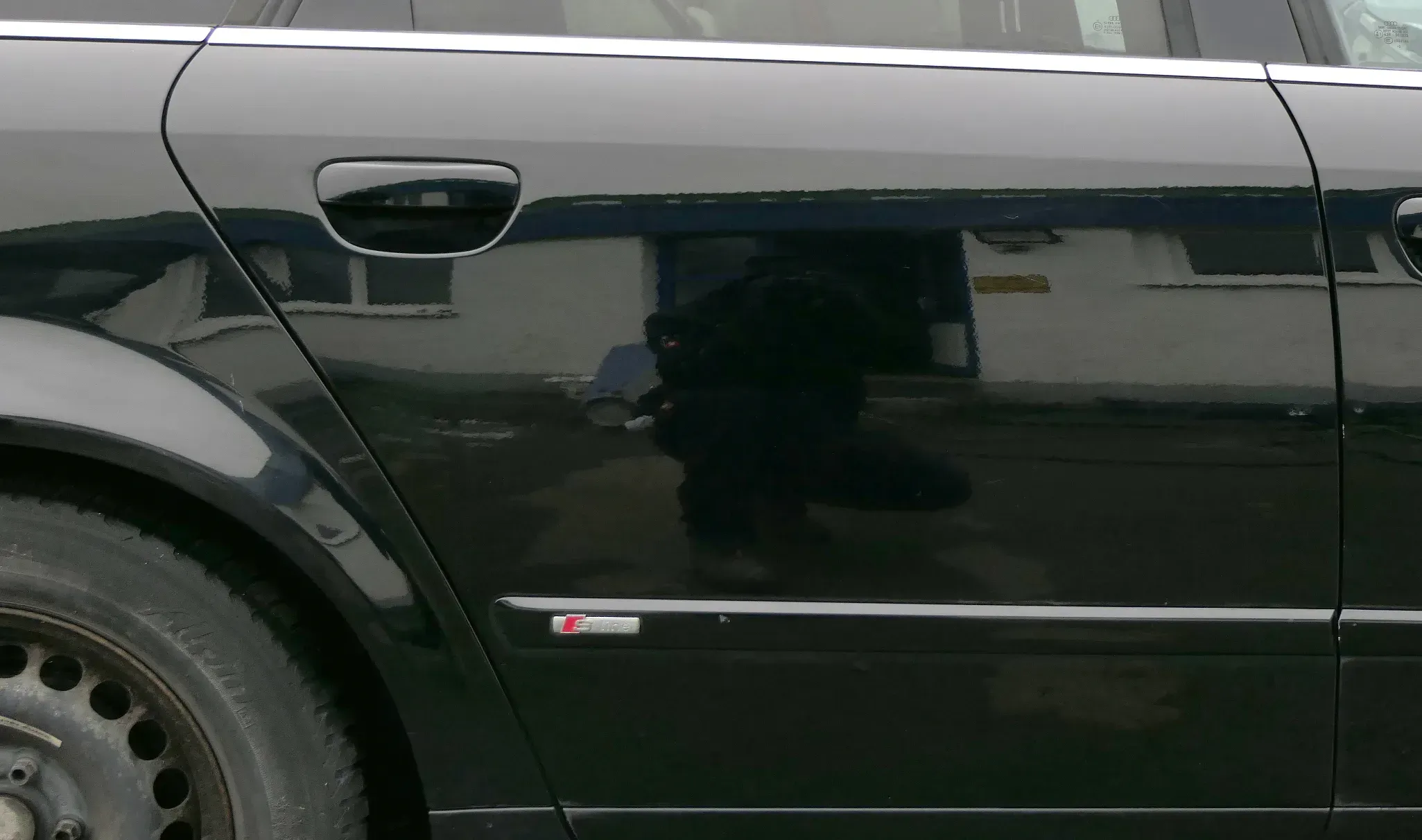 Audi A4 B6 8E nur Türblatt Tür hinten rechts schwarz LY9B Kombi+Limo - Bild 1