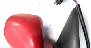 VW Golf 4 Bora elektrischer Spiegel vorne rechts Außenspiegel Rot LP3G - Bild 3