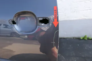 VW Lupo Seat Arosa Tür vorne links Fahrertür grau LC7V (für manuell Fensterheber - Bild 4
