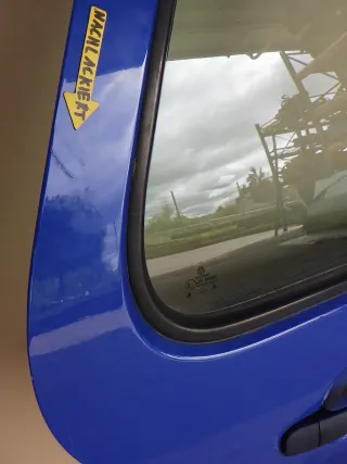 VW Golf 4 Limousine Tür komplett Scheibe hinten rechts blau LW5Z jazz(KEINkombi) - Bild 3