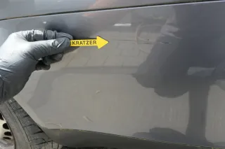 VW Jetta 1K Stoßstange hinten Heckstoßstange Stoßfänger grau LD7X platinumgr PDC - Bild 2