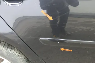 VW Golf 5 V 1K Tür nur das Türblatt hinten rechts 4/5-Türer schwarz LC9Z meta - Bild 3