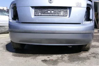 Skoda Fabia 6Y Schrägheck Stoßstange hinten Heckstoßstange silber grau LF7U - Bild 1