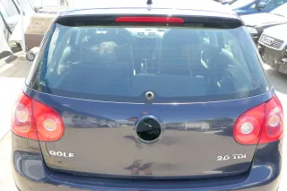 VW Golf 5 V Heckklappe hinten Kofferraumklappe mit Scheibe blau LA5G perlblau - Bild 1