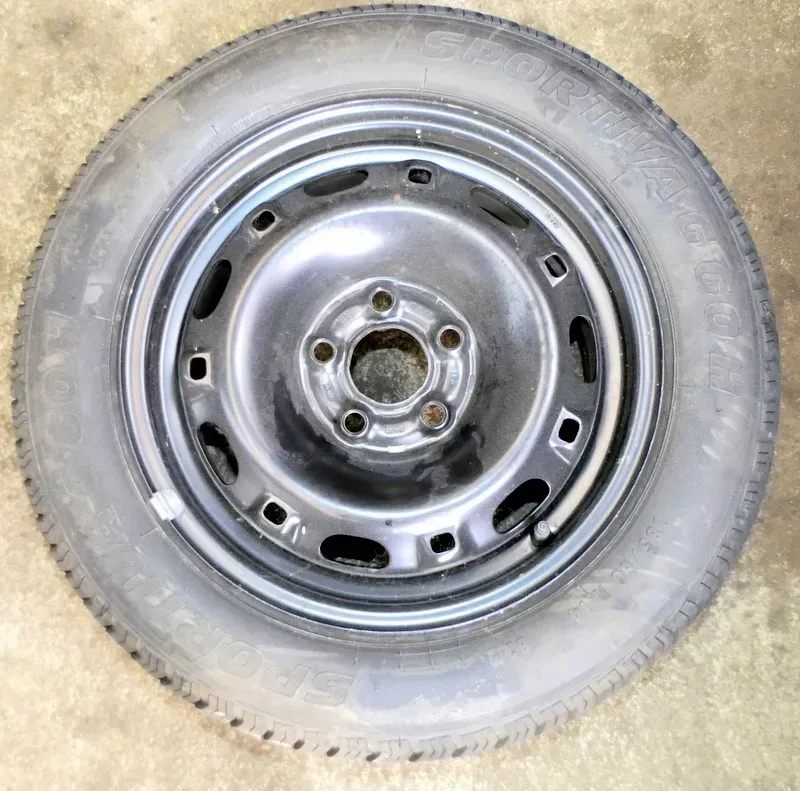 VW Polo 6R 6C Ersatzrad Ersatzreifen Notreifen 185/60 R14 Zoll (kein Notrad!) - Bild 1
