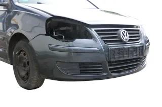 VW Polo 9N3 Stoßstange vorne Frontstoßstange Stoßfänger grau LC7V - Bild 6
