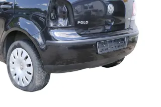 VW Polo 9N 9N3 Stoßstange Heckstoßstange hinten schwarz LC9Z - Einparkhilfe PDC - Bild 9