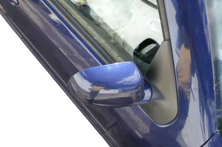 VW Golf 4 Bora elektrischer Spiegel vorne rechts Außenspiegel blau LB5N Glas - Bild 3