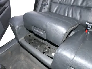 A6 4B Kombi Avant Rückbank Sitz Rücksitz Buffalino schwarz Leder Kindersitz - Bild 5