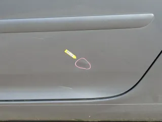 Golf 5 V 1K Tür Türrahmen hinten links 4/5-Türer grau LA7T -ohneAnbautei - Bild 3