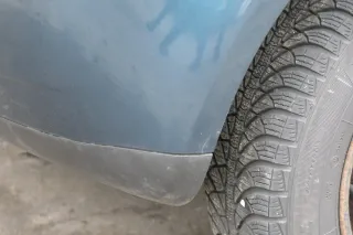 VW Polo 9N 9N3 Stoßstange Heckstoßstange hinten grün LC6X - Bild 6