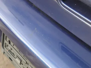 VW Golf 4 Limousine Stoßstange hinten Heckstoßstange Stoßfänger blau LB5N - Bild 6