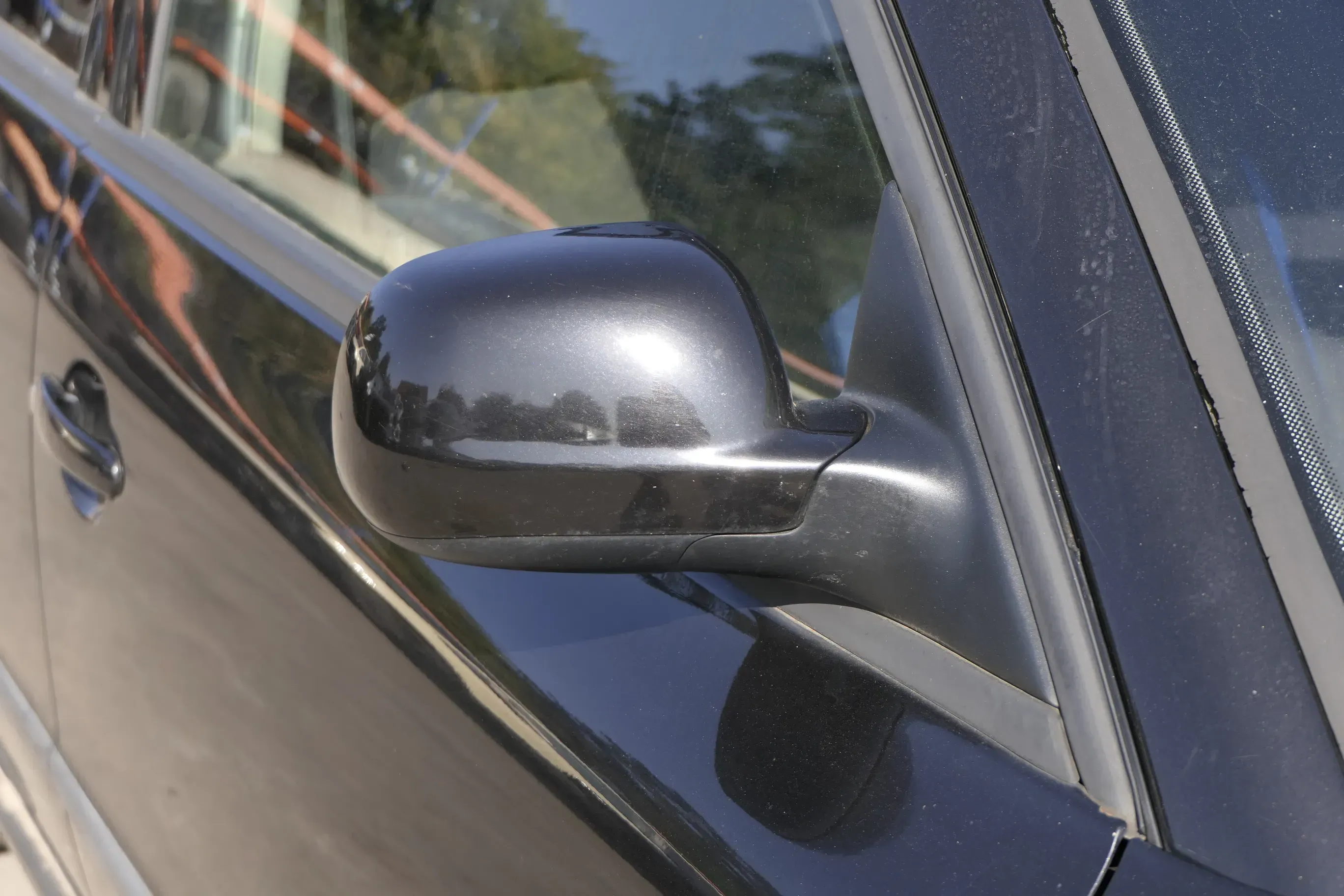 VW Passat 3B 3BG elektrischer Spiegel Außenspiegel rechts Glas schwarz LC9Z blac - Bild 1