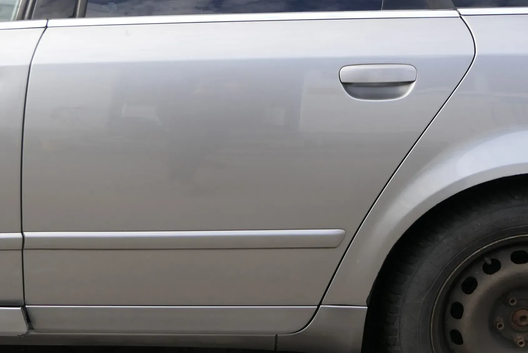 Audi A4 B6 8E nur Türblatt Tür hinten links grau LY7Q Kombi+Limo - Bild 1