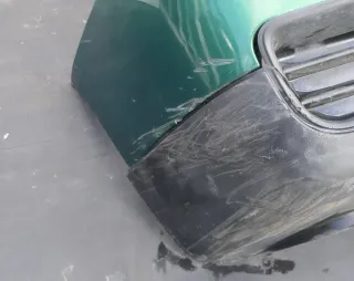 VW Lupo 6x Stoßstange vorne Frontstoßstange Stoßfänger grün LA6N - Mängel - Bild 10