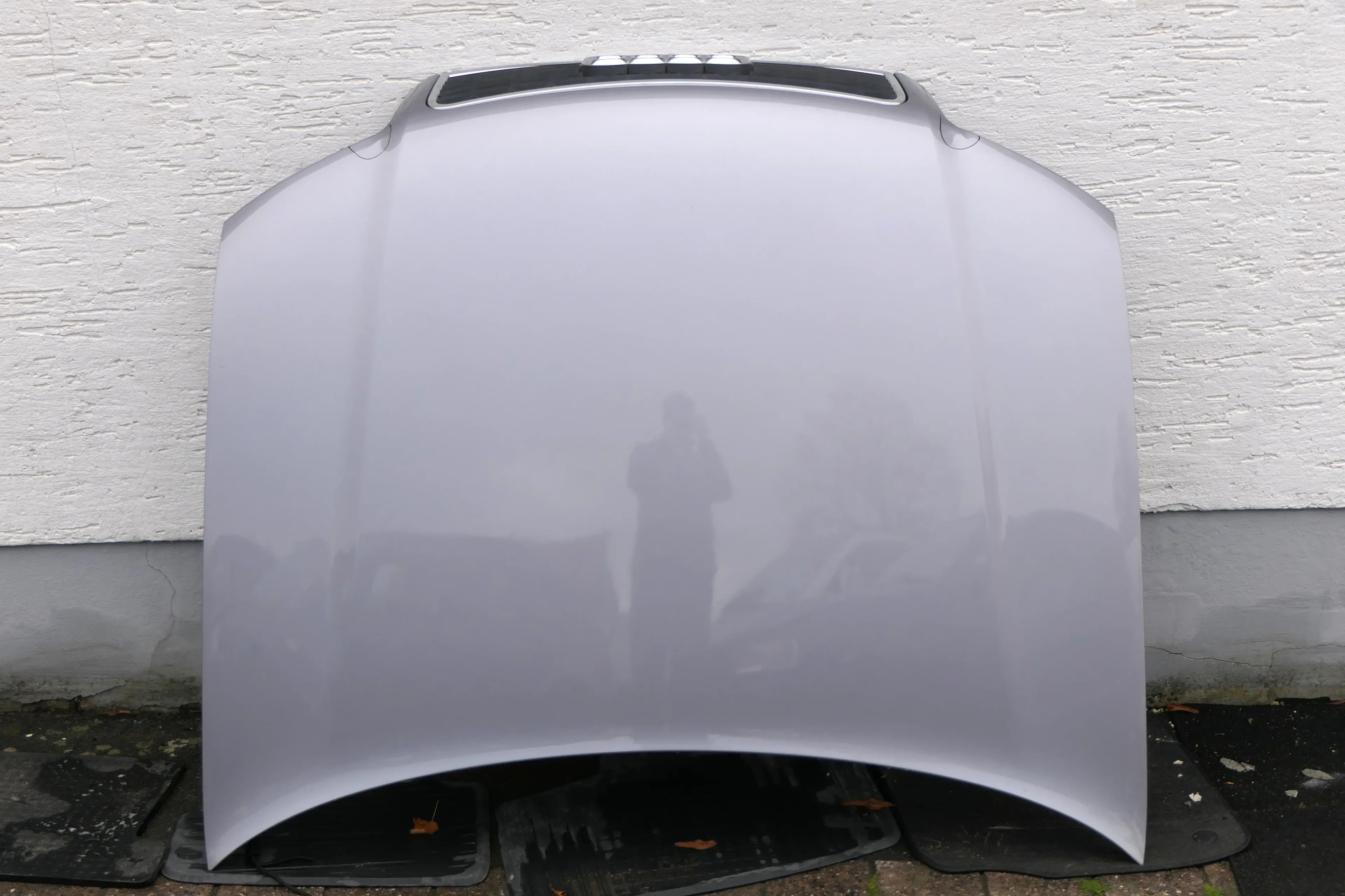 Audi A4 B6 8E Motorhaube Haube Klappe grau LY7Z - mit Grill - Bild 1