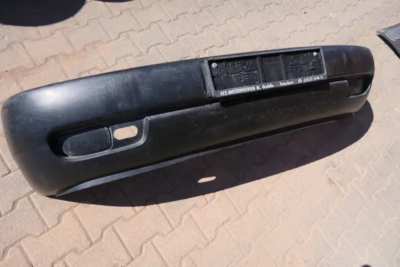 VW T4 kurze Version Stoßstange Frontstoßstange vorne schwarz AC-0 7D0807221 -333 - Bild 1
