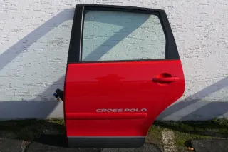 VW Polo 9N 9N3 Cross Tür hinten links rot LP3G 4/5-Türer mit Scheibe - Bild 1