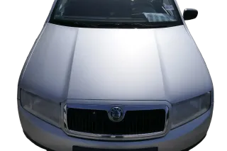Skoda Fabia 6Y Motorhaube KLappe vorne silber grau LF7T mit Grill - Bild 1