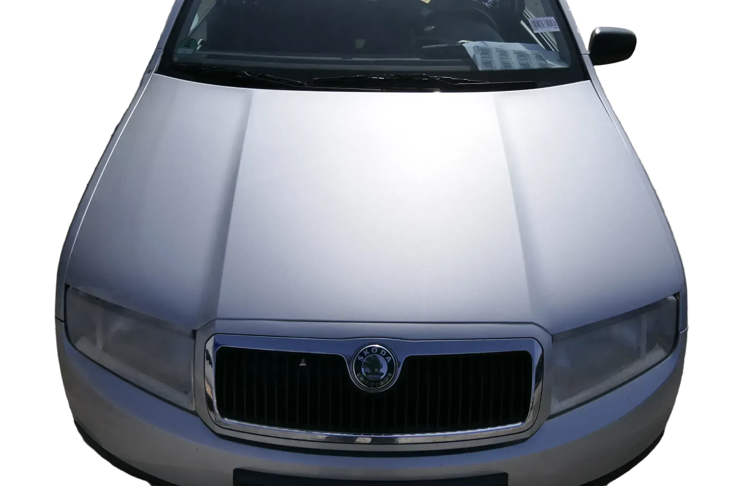 Skoda Fabia 6Y Motorhaube KLappe vorne silber grau LF7T mit Grill - Bild 1