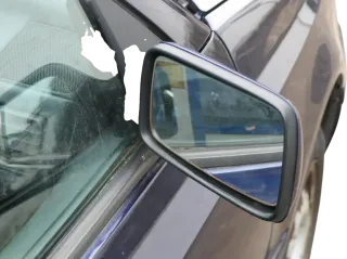 VW Golf 3 Cabrio 1E elektrischer Spiegel Außenspiegel rechts blau LC5U - Bild 3