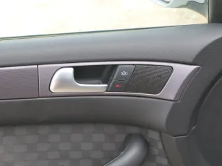 1x A6 4B Türverkleidung Verkleidung Tür vorne links schwarz Griff Hebel Abdeckun - Bild 3