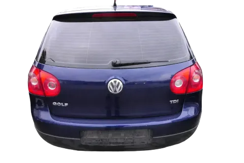 VW Golf 5 V Heckklappe hinten Kofferraumklappe Scheibe blau LD5Q Klappe