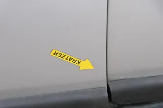 Audi 80 90 Tür vorne links Fahrertür Rahmen Türblatt grau LY7T -ohne Anbauteile - Bild 2
