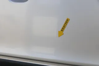Audi 80 90 Tür vorne rechts Beifahrertür Rahmen Türblatt grau LY7T -ohne Anbaute - Bild 6